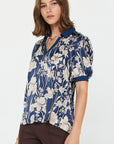 Navy Floral Jacqui Blouse