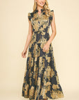 Ink & Gold Cadence Dress
