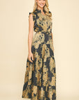 Ink & Gold Cadence Dress
