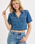 Medium Denim Billie Top