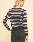 Navy Tambrey Cardigan