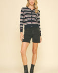 Navy Tambrey Cardigan