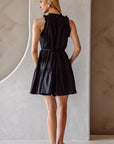 Black Ruffle Katelyn Mini Dress