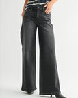 Washed Black Ultra Wide Jean
