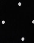 White & Black Dot Maya Sweater Top