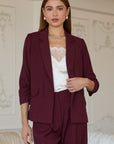 Burgundy Rosa Blazer
