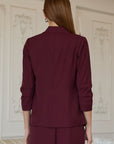 Burgundy Rosa Blazer