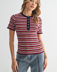 Sky & Mocha Karley Top