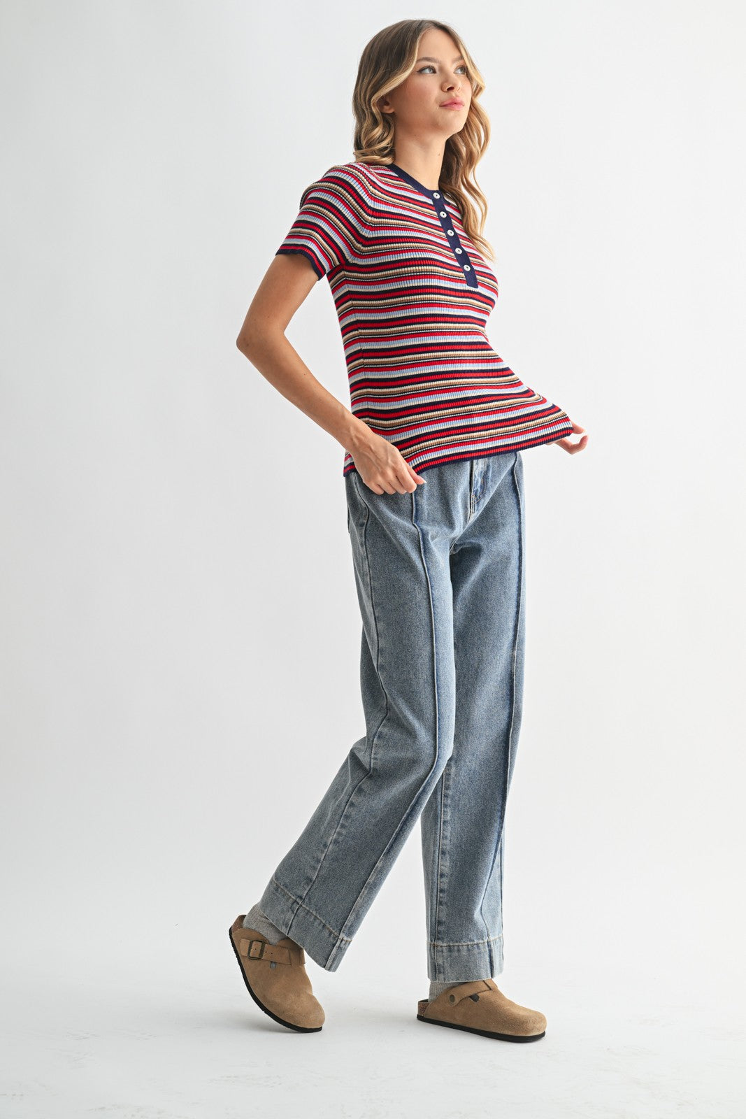 Sky &amp; Mocha Karley Top