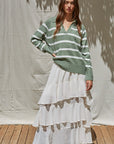 Sage & Ivory Polo Sweater