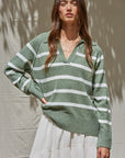 Sage & Ivory Polo Sweater