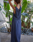 Navy Braylee Sweater Layered Dress