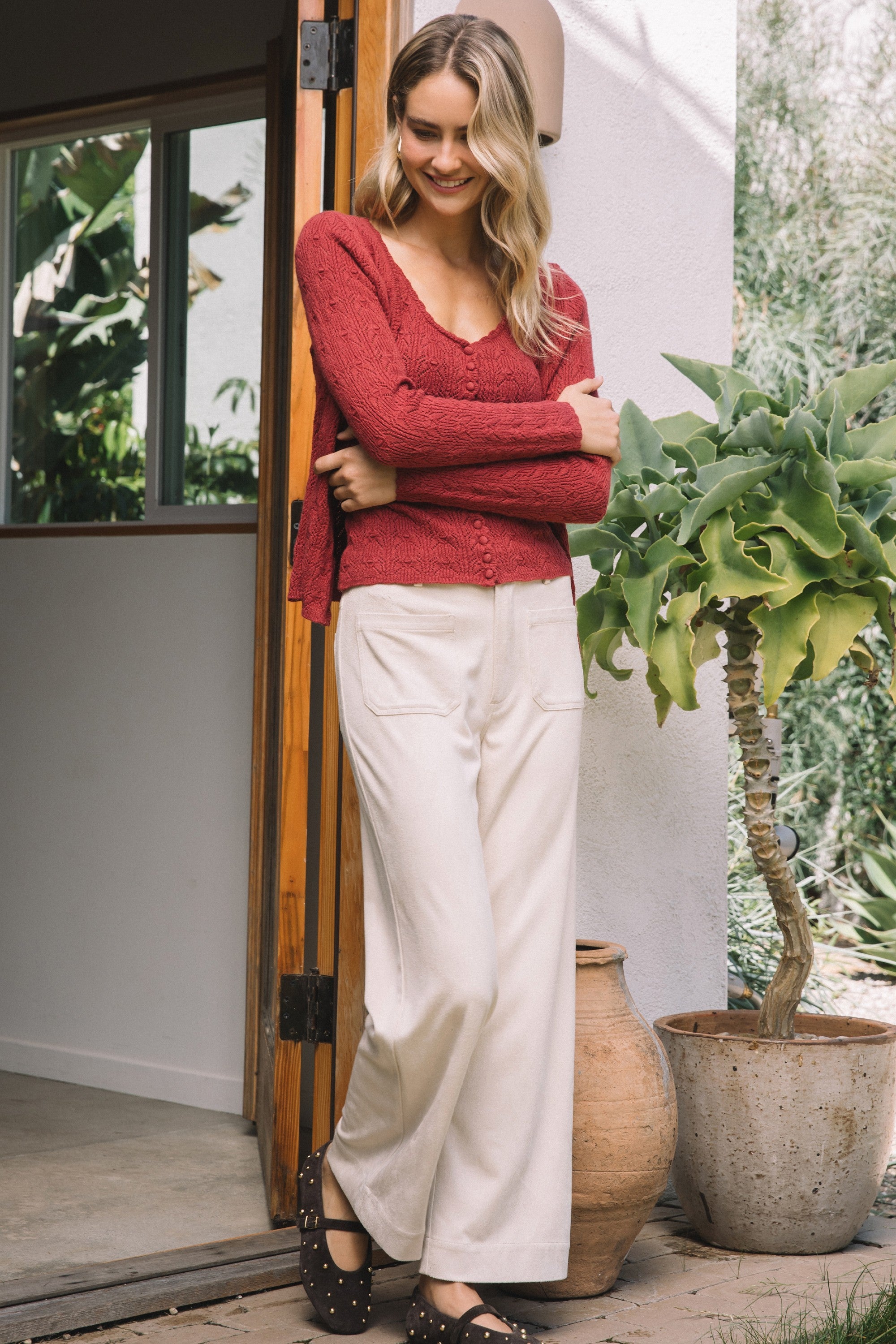 Burnt Sienna Nalea Cardigan