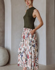Olive Floral Moira Dress