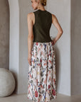 Olive Floral Moira Dress