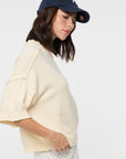 Off White Crew Neck Skye Top