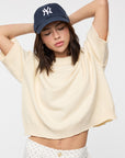 Off White Crew Neck Skye Top