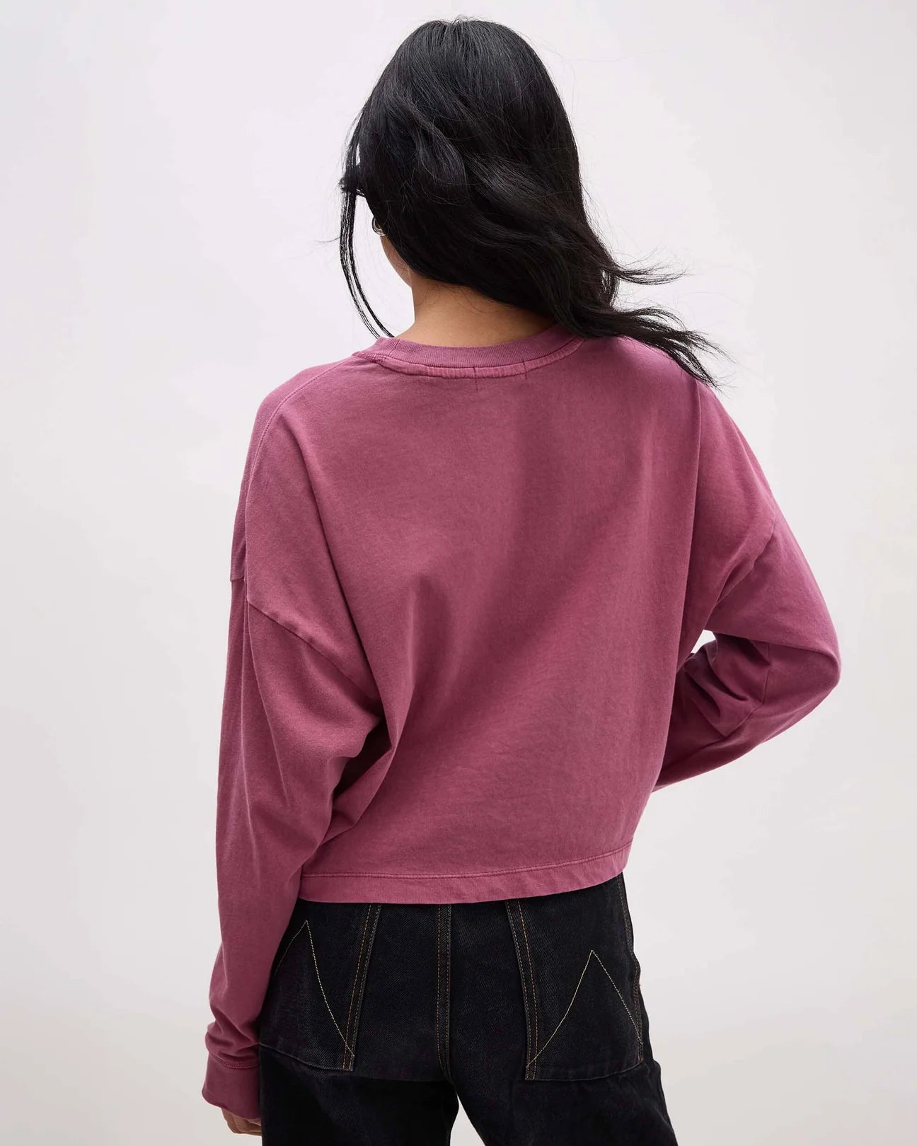 Burgundy Relaxed Long Sleeve