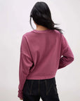 Burgundy Relaxed Long Sleeve