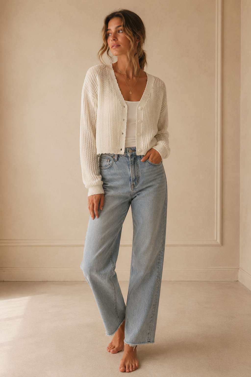 Cream Rosalyn Blouse