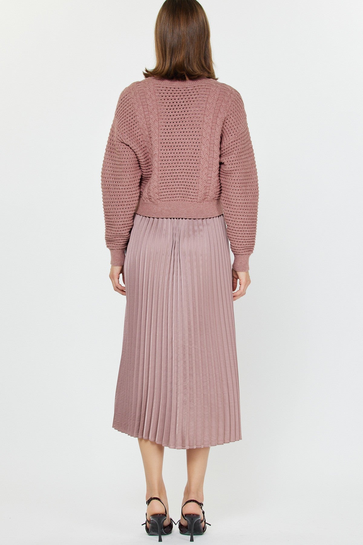 Ash Rose Long Sleeve Pullover Sweater
