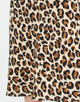 Brown Leopard Selena Midi Skirt