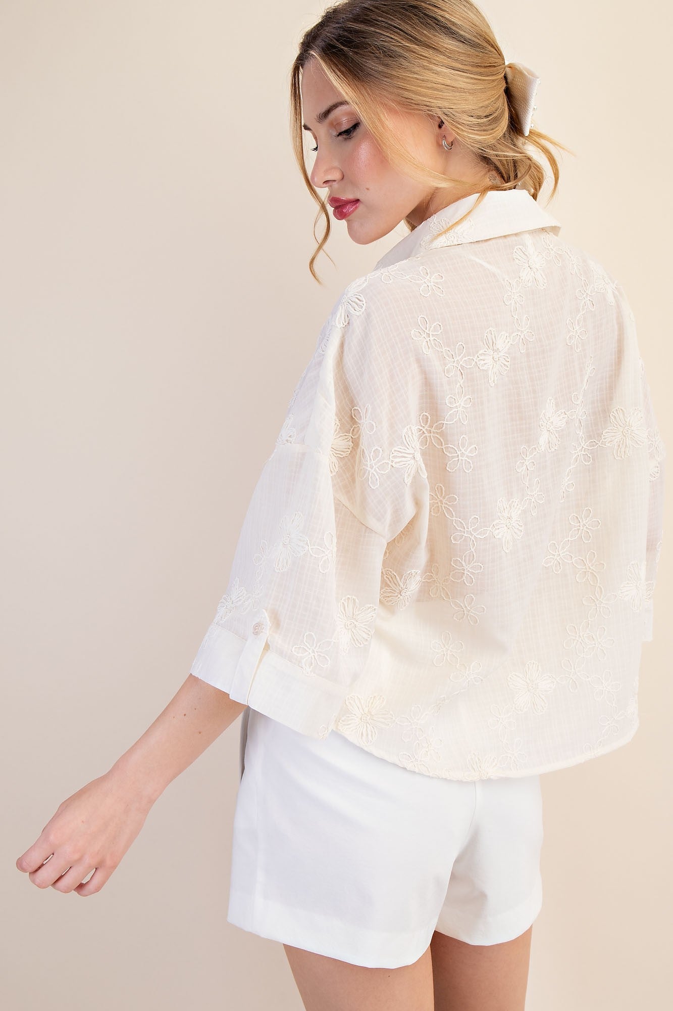 Ivory Emory Button Up