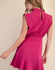 Magenta Andromeda Mini Dress