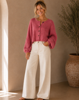 Vintage Rose Thistle Cardi