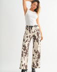 Cow Denim Long Length Wide Leg