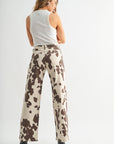 Cow Denim Long Length Wide Leg