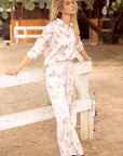 Ivory & Taupe Blake Blouse