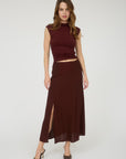 Burgundy Cory Skirt