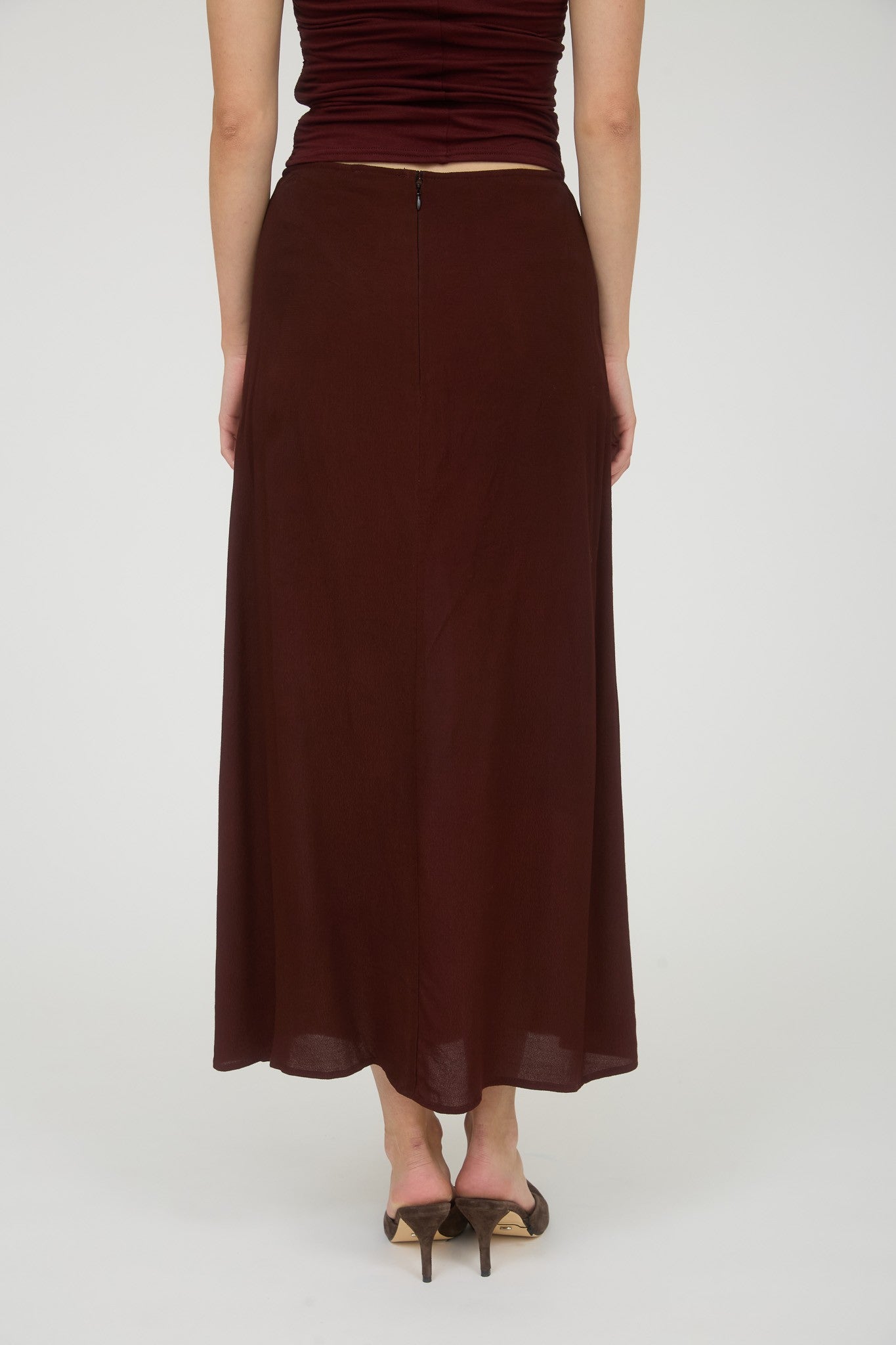 Burgundy Cory Skirt