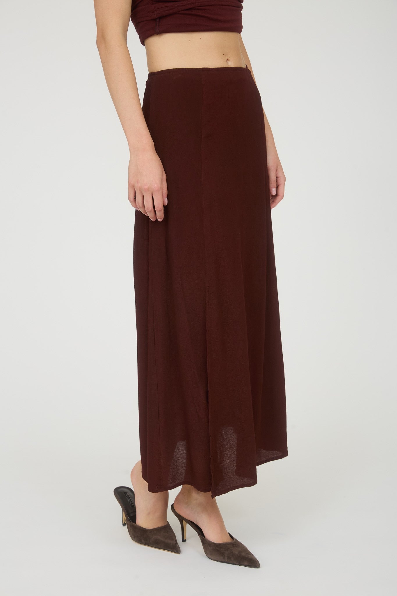 Burgundy Cory Skirt