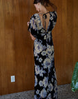 Black Floral Ella Dress