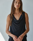 Black Solene Sleeveless Top