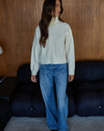 Cream Dylan Turtleneck Sweater