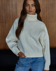 Cream Dylan Turtleneck Sweater