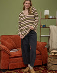 Black Wide Leg Denim Capri Pants