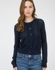 Navy Knit Joey Cardigan
