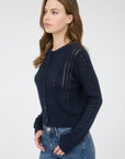 Navy Knit Joey Cardigan