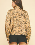 Leopard Tie Blouse