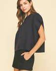 Navy Rollande Cardigan