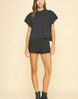 Navy Rollande Cardigan