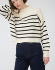 Ivory Stripe Niki Knit Sweater