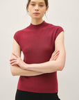 Wine Myla Knit Top