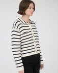 Cream Stripe Christy Cardigan