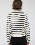 Cream Stripe Christy Cardigan