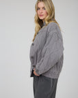 Charcoal Quilted Amaya Jacket